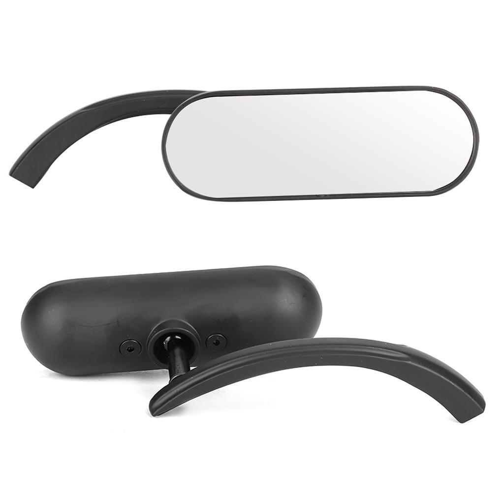 2Pcs Motorcycle Black Mini Oval Rear View Mirror for Honda Shadow 6007501100 ACE