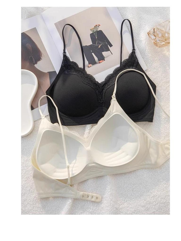 Reggiseno Push-Up Senza Cuciture da Donna - Supporto Invisibile, Scollo a Incrocio sul Collo, Spalline Sottili, Senza Ferretto, Aumento del Seno Piccolo