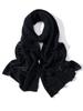 Women Wool Cashmere Openwork Scarf Pashmina Simple Big Scarves Wrap Shawl Men Cashmere Light-thin Outer Wraps Hijab
