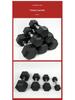 Hexagonal Fixed Dumbbell with Rubber Coating for Commercial Gyms - Ideal for Personal Trainers and Arm Strength Training.
