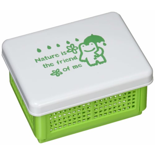 Fukui Craft Bento Box, Made in Japan, Sandwich Basket Lunch, Green, ZA-1193