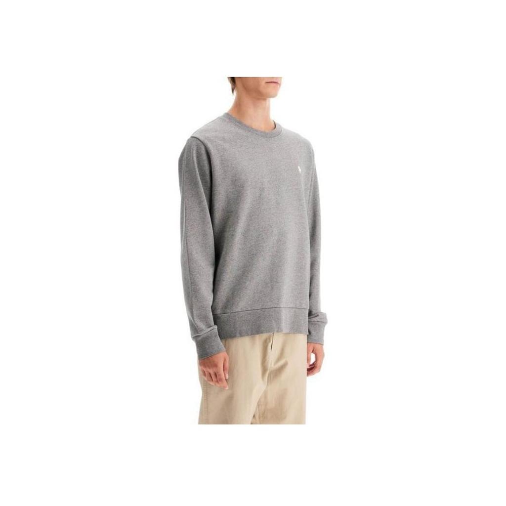 Polo Ralph Lauren Ss24 Logo Embroidered Crew Neck Long Sleeve Sweatshirt Men Sweatshirt Light-Gray 710916689-007