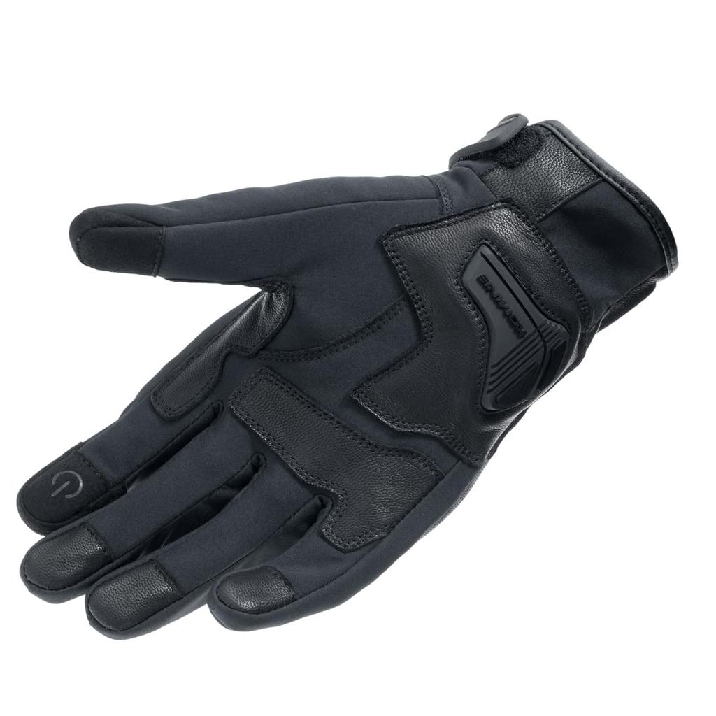 KOMINE Motorcycle Gloves High Protection Leather Windproof Gloves HG Black L GK-856