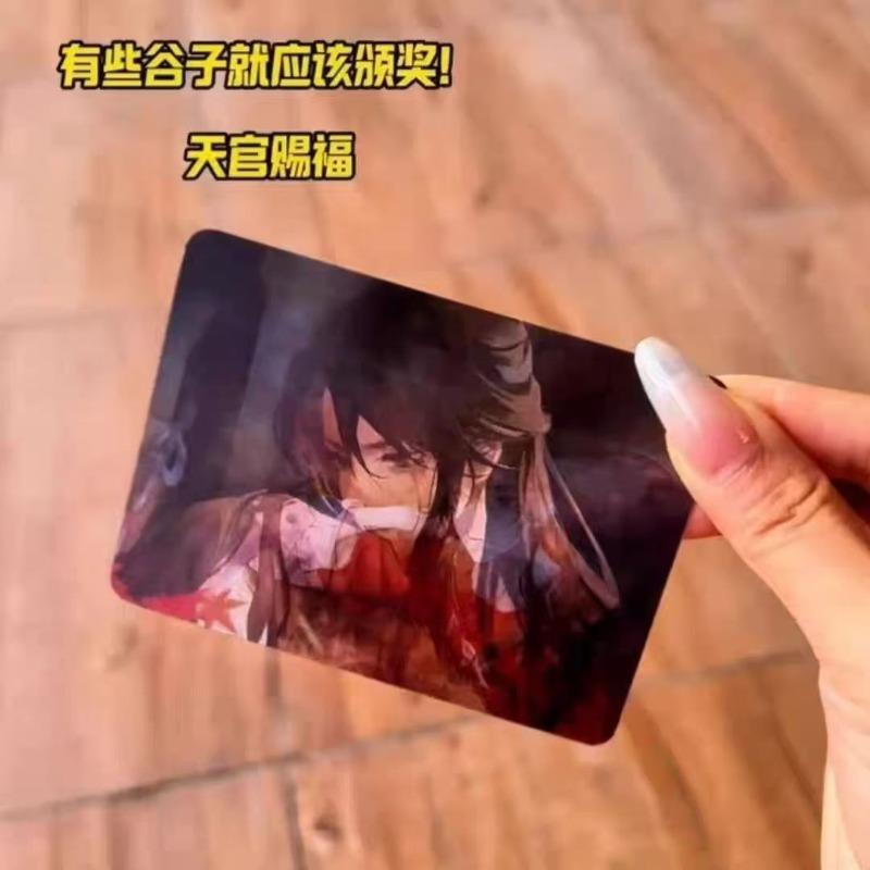 1Pcs Anime Heaven OfficialS Blessing 3D Card Tian Guan Ci Fu Xie Lian Hua Cheng Double Sided Printing Cards Toys Birthday gift