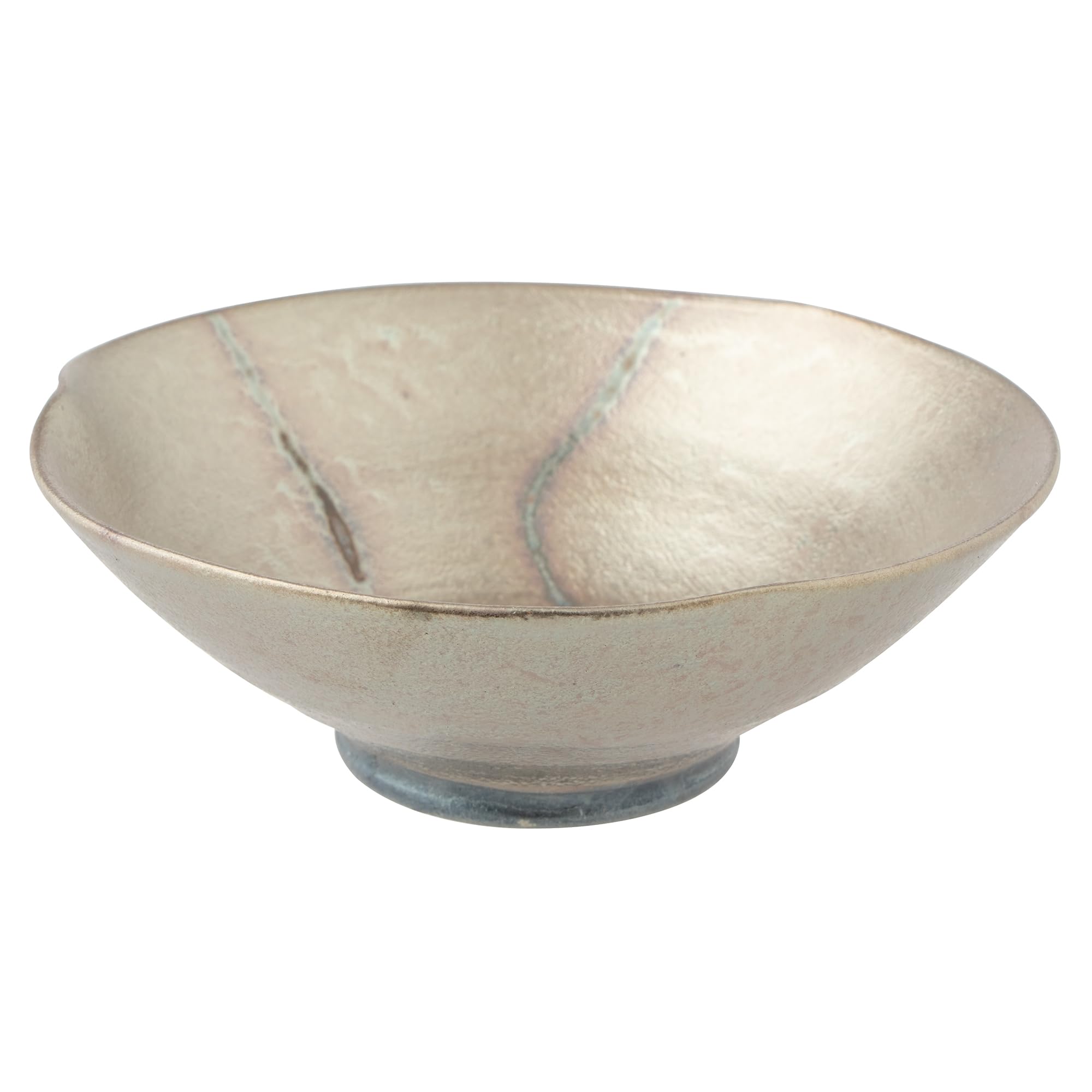 

Marui Seito Shigaraki Ware Hechimon Small Bowl, 11cm Diameter, Silver Crystal Black, MR-3-4080