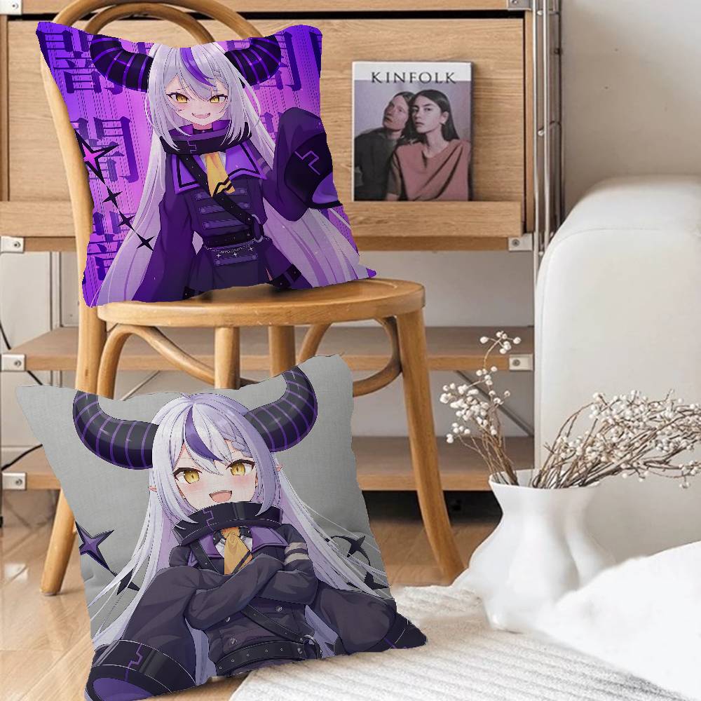 Hololive L-a D-Darknesss Pillow Case Removable Washable Cushion Cover – All-Season Soft Linen