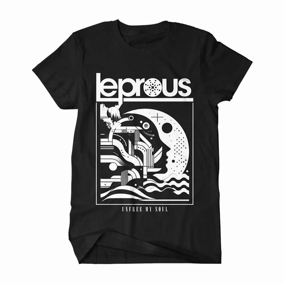 New Rare Leprous Unfree My Soul Cotton T Shirt for Men Short Sleeve Shirt Unisex Men Women Summer Casual Crew Neck Cotton Tee