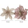 Bethlehem Star for the Christmas Tree Flowers 6pcs Champagne [Se-Gb21]