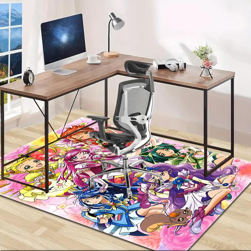 1pc Pretty Cure2 Design Area Rug - Non-Slip, Soft & Cozy Floor Mat for Living Room, Bedroom, Office - Indoor/Outdoor Decorative Carpet