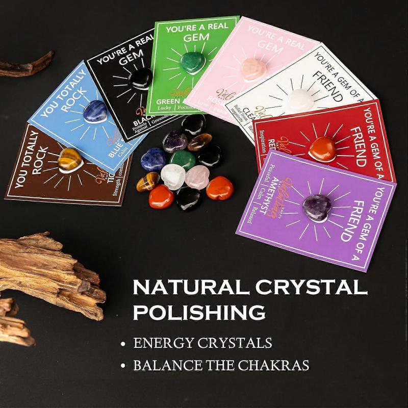 28 Pcs Valentines Day Gifts for Kids-Valentines Day Cards for Kids School Classroom, Valentines Heart Crystals with Cards, Valentine Exchange Party Fa