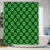 Decorative Pattern Shower Curtain Green Black Home Bath Accessories Solid Rectangular Bathroom Waterproof Waterproof Rain Shield