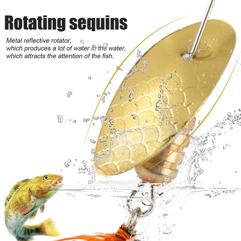 Rybářské návnady Spinner 5ks Kovové rybářské návnady Návnada Pstruh Losos Sada návnad s tvrdou kovovou lžičkou