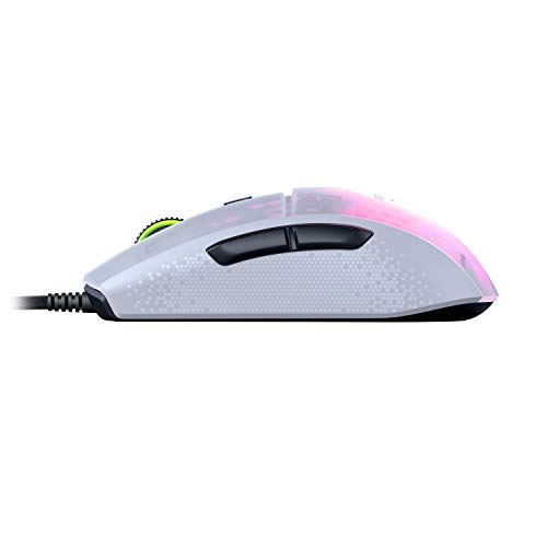 ROCCAT Burst Pro Ultralight Professional Optical Gaming Mouse (Light 68g, Titan Switch Optical, Optical Owl-Eye 16K Dpi, Translucent, RGB AIMO Lightin