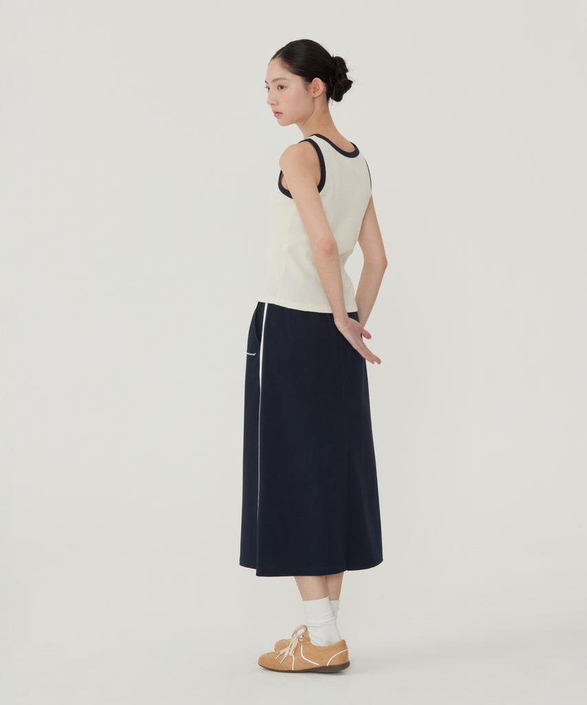 Covernat Woman Comfort Long Skirt Melange Gray