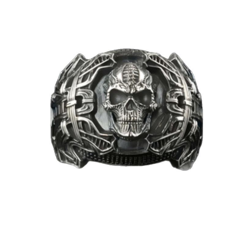 Skull Mechanical Style Men's Ring Punk Trend Ring Fashion Jewelry