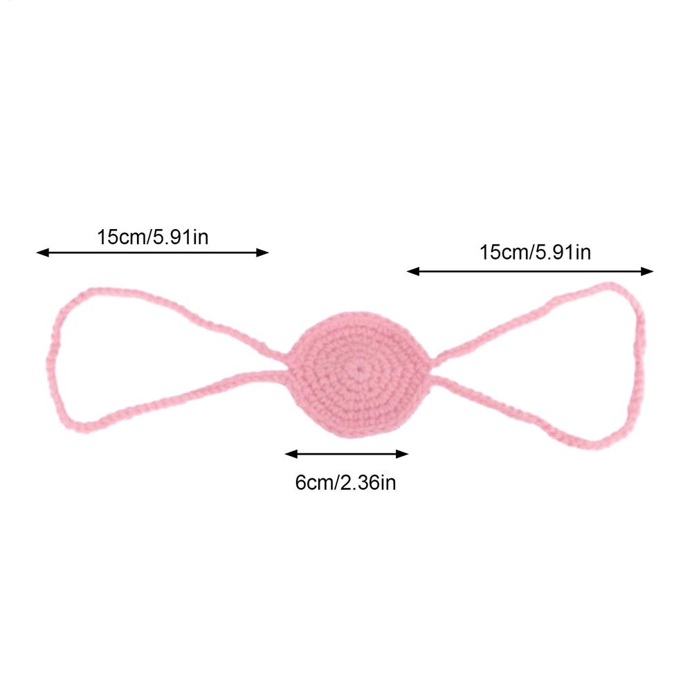 

Comfort Nose Cover Comfortable Wool Nose Guard Funny Nose Decor Winter Outdoor Nose Protector for Cycling Running Camping Hiking рожевий