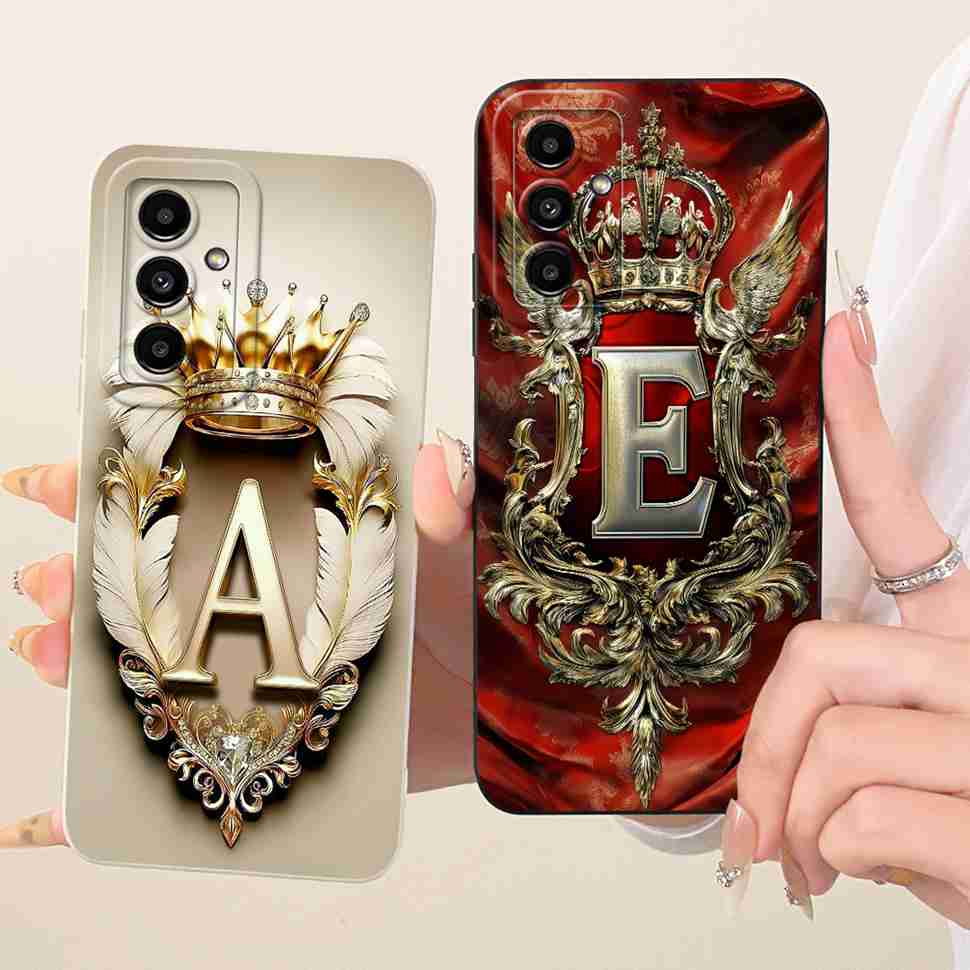 For Samsung Galaxy A13 5G Case Cute Crown Letters Cover Soft Silicone Phone Case For Samsung A 13 A13 5G A136U Back Cover