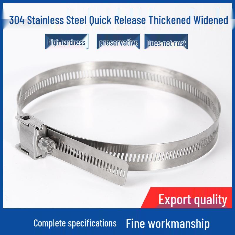 304 Stainless Steel Quick Release Thickened Clamp for Hose, Sign Post, or Pole Mounting Custom non-standard specification