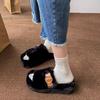 Fashion 2025 New Women Slippers Slip On Outdoor Sandals Fluffy Winter Platform Room Shoes Comfortable Anti-slip Slippers Slides Women