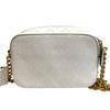 Guess Compact Leather NOELLE Crossbody Camera Body Bag White Leather Women Used