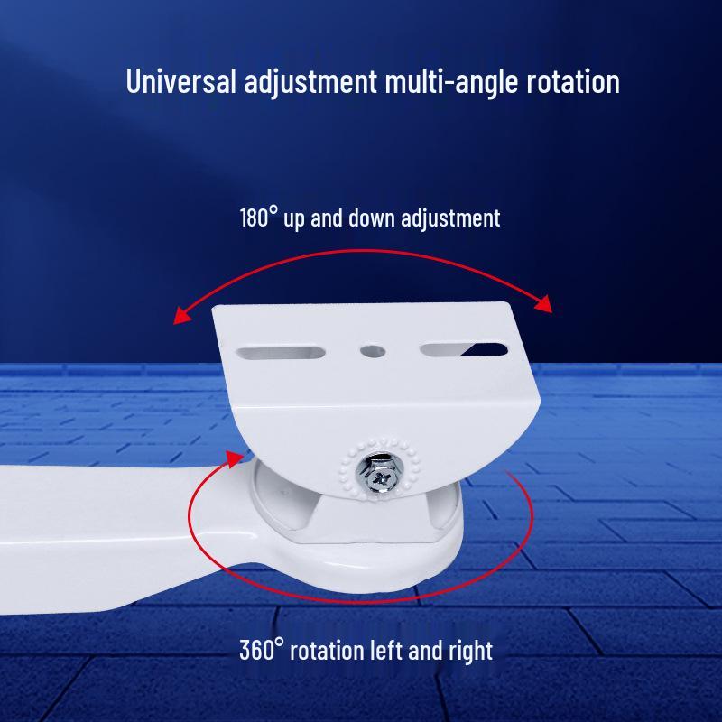 604E Universal Wall & Pole Mount Bracket with Crossbar Clamp for Outdoor Security and Photography