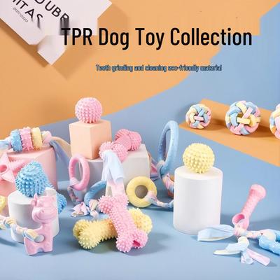 Interactive TPR Dog Toys Set: Fun Teething and Training Aid for Puppies