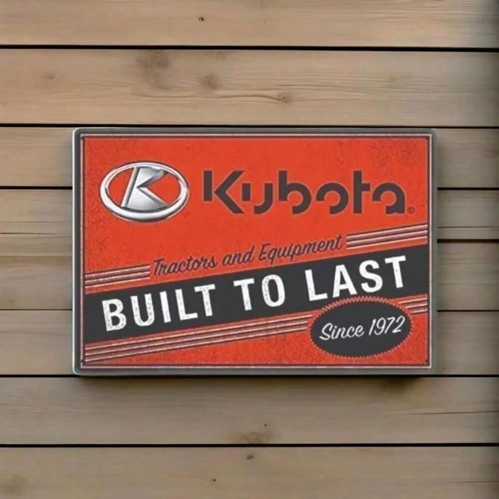 Tractor Garage Vintage Metal Sign Wall Decor Kubota