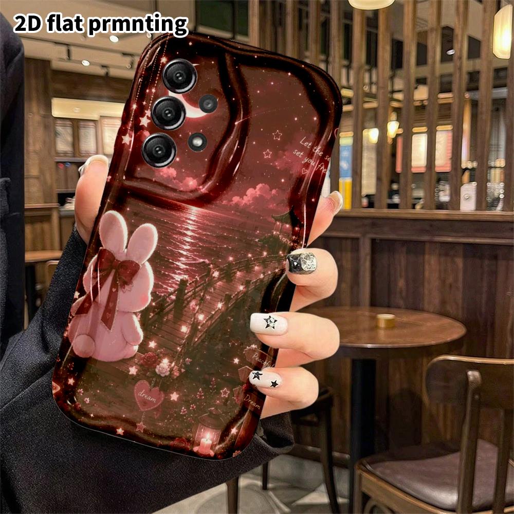 Phone case: 2D flat, suitable for Samsung Galaxy A34 A35 M05 M06 S20 S22 S21 FE Plus 5G protective case, dark romantic style, perfect Christmas and Ha