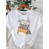 Adorable Pile of Cats Graphic Tee Kawaii Cartoon Kitten Stack Design Casual Cotton T-Shirt for Cat Lovers and Pet Fans