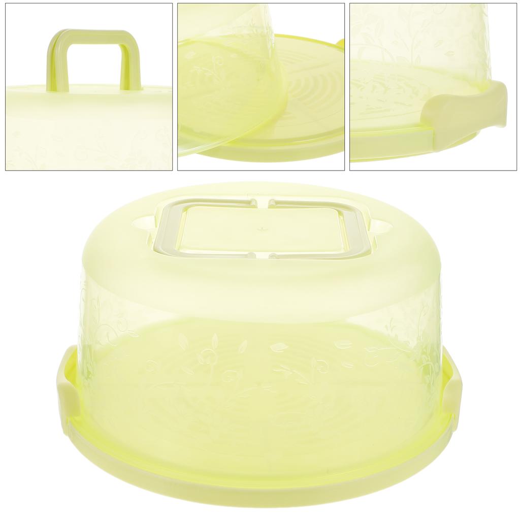 Storage Box Cake Travel Slice Containers Dome Stand Pp Polypropylene Egg Trays Carrier Round