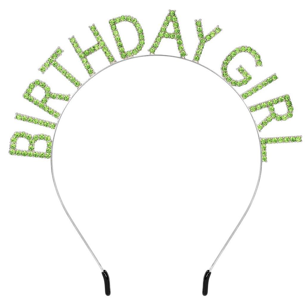 Geburtstagsfeier Geburtstag Mädchen Brief Stirnband Schultergurt Set weiblich Strass Stirnband Geburtstagskind Kopfaccessoires