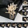 Vintage-inspired Brooch Retro Style Flower Plant Design Suit Lapel Pin