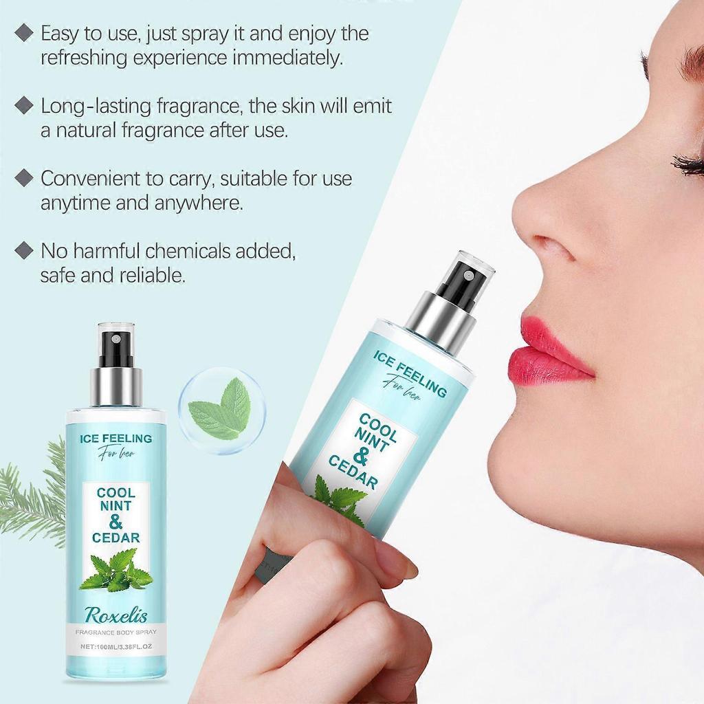 Roxelis Refreshing Body Spray (Citrus & Sandalwood) Floral And Fruity Fresh Body Spray, Pleasant Scent For Neck And Wrists, Portable Fragrance With Li