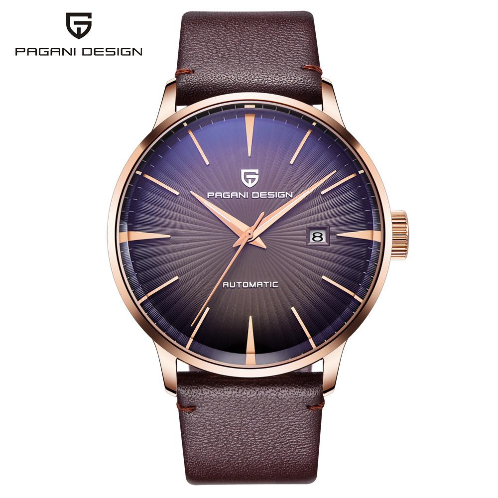 PAGANI New Men's Waterproof Genuine Leather Mechanical Watch 2770 - Trendy Business Style