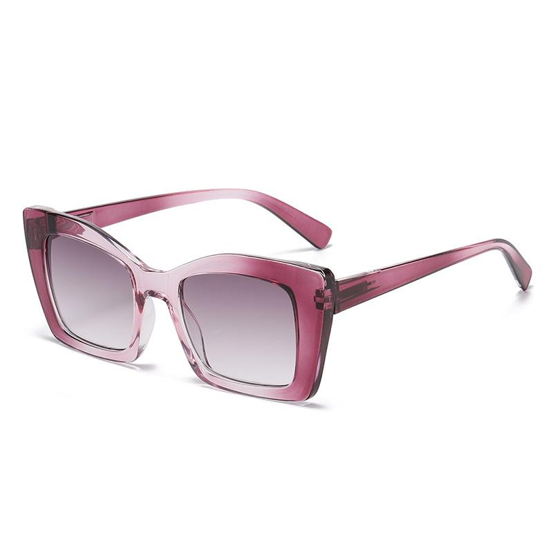 Women's Large Frame Progressive Color Lens Reading Glasses Durable Comfortable PC HD Eye Protection Eyeglasses 0 TO +4.0