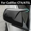 For Cadillac CT5/CT6 ATSL CT4 Carbon Fiber Look Modified Rear View Mirror Shell Folding Texture Horn Rearview Mirror Cover