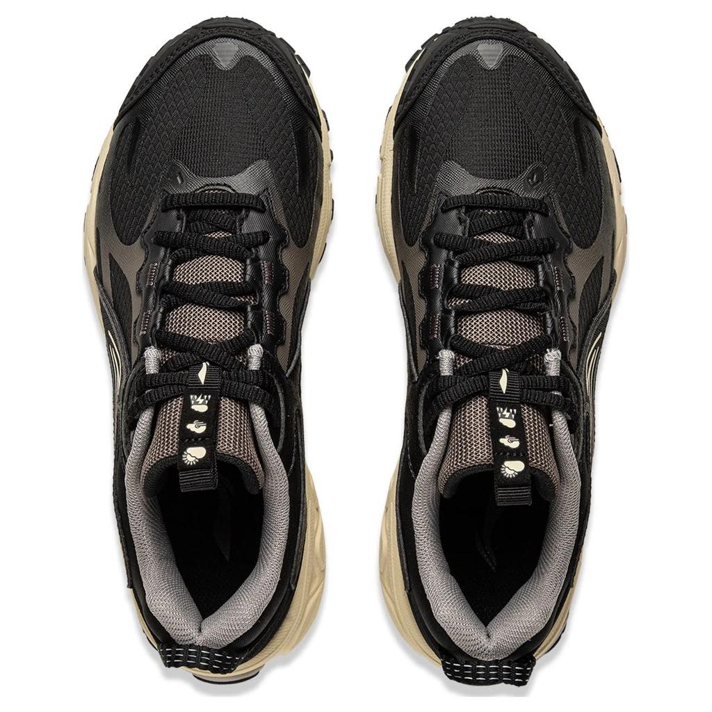 Li Ning Fuyiao 2.0 Trail Classic Retro Double Cushioning Stable Support Non-Slip Wear-Resistant Low-Top Casual Running Shoes Women sneaker ARXU010-1