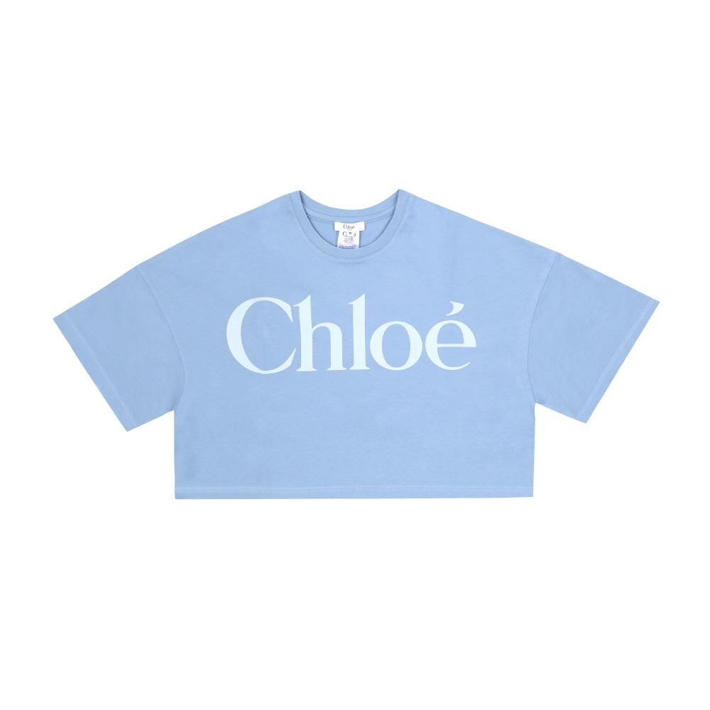 Chloe Boys  Logo Crop T shirT C20859 821 C20859 821 (10A)