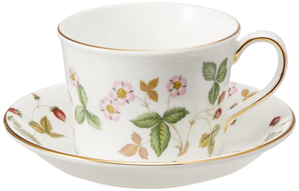 [Officially Imported] Wedgwood Wild Strawberry Cup & Saucer (Delphi) Wedding Gift 1053375
