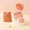 Bear Shape Empty Box Baby Powder Sub-Bottling Storage Box Empty Container Multifunctional Empty Powder Puff Boxes For Child