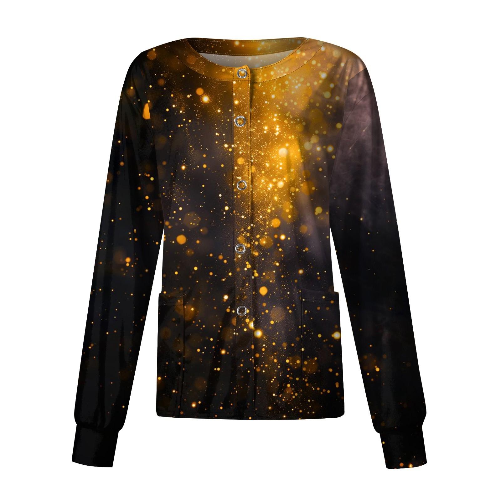 

Женский рабочий однобортный защитный комбинезон с длинным рукавом и напечатанным карманом, воротником-стойкой, кардиган, куртка, топ XL жёлтый