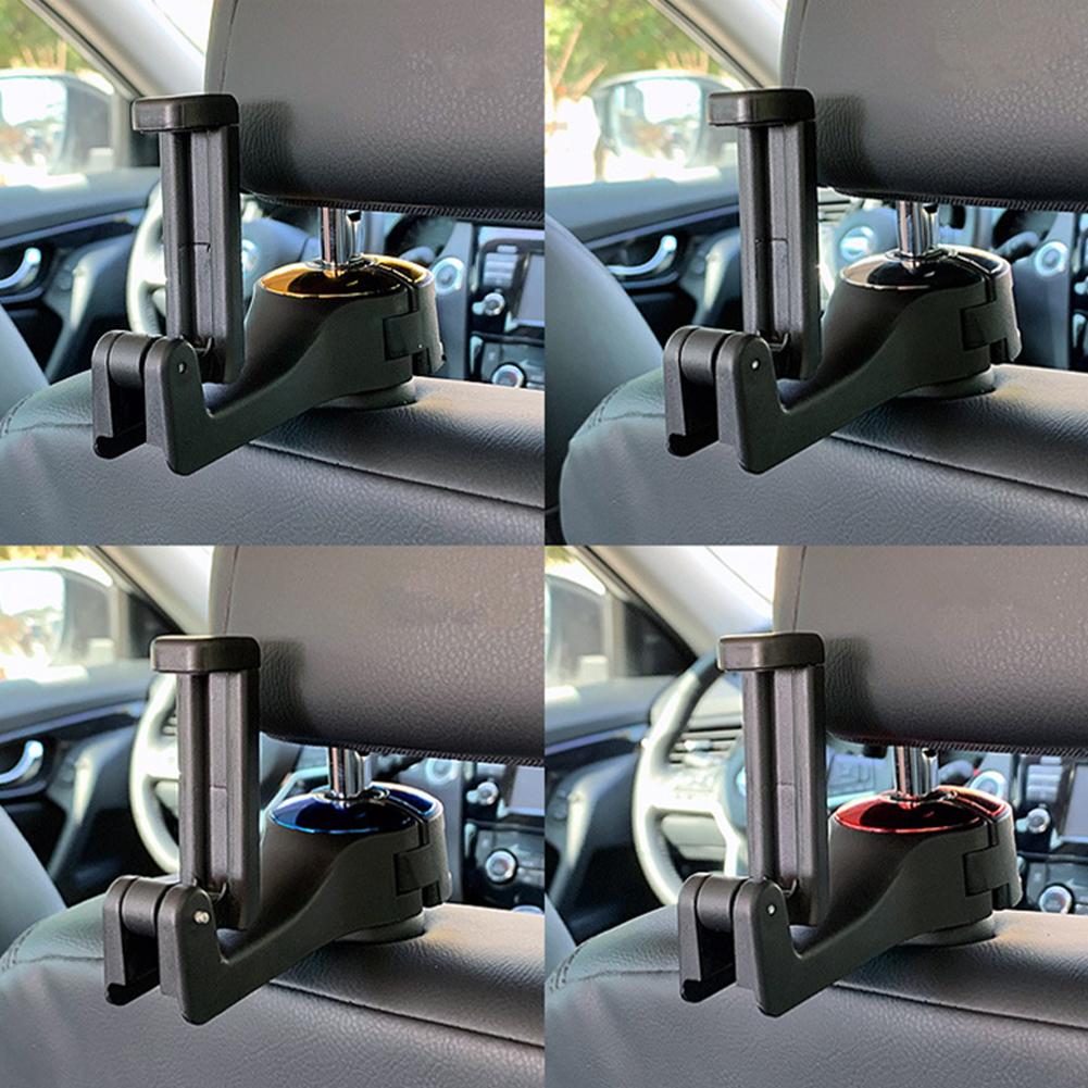 New 2 In 1 Car Headrest Hook Phone Car Holder Car Hanger Portable Seat Back Hanger Storage Hook Phone Holder Auto Fastener Clip