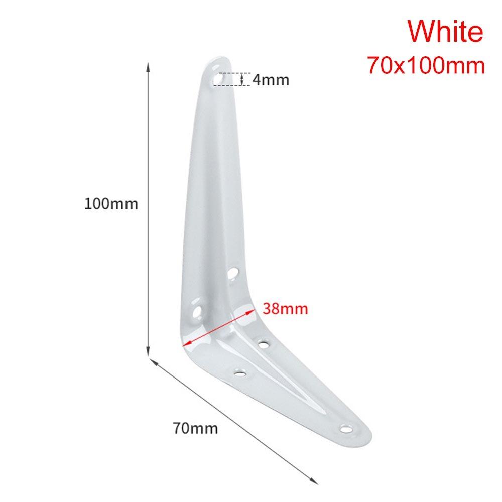 1Pcs New 4-14inch Triangular Bracket Support Wall Mount Hanging L-shaped Mounting Bracket Black White Fixed Shelf Corner Brace