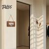 Wooden House Sign, Nordic Minimalist Style Wood Sign, Durable Wall Decoration Hanging Sign, for Coffee Shop Barber Shop Entrance