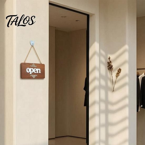 Wooden House Sign, Nordic Minimalist Style Wood Sign, Durable Wall Decoration Hanging Sign, for Coffee Shop Barber Shop Entrance