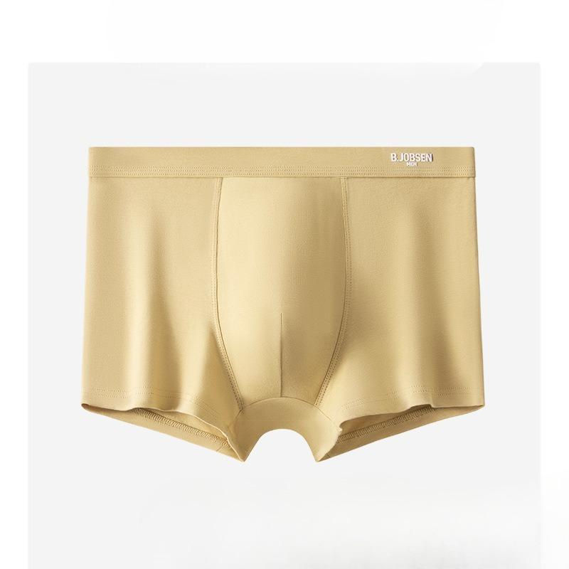Plus Size Men's Summer Pure Cotton Class A Cotton 10A Antibacterial Breathable Mid Waist Briefs
