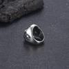 Dicke Schädel Edelstahlringe für Männer Retro Literaturring Punk Halloween Geschenk Zubehör Klobige Anillos Party Schmuck