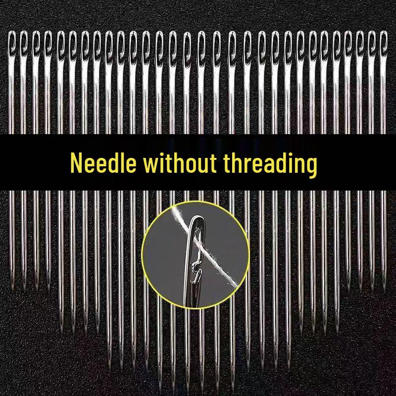 Self-Threading Sewing Needles: Ideal for the Elderly and Visually Impaired, Perfect for Sewing Clothes.