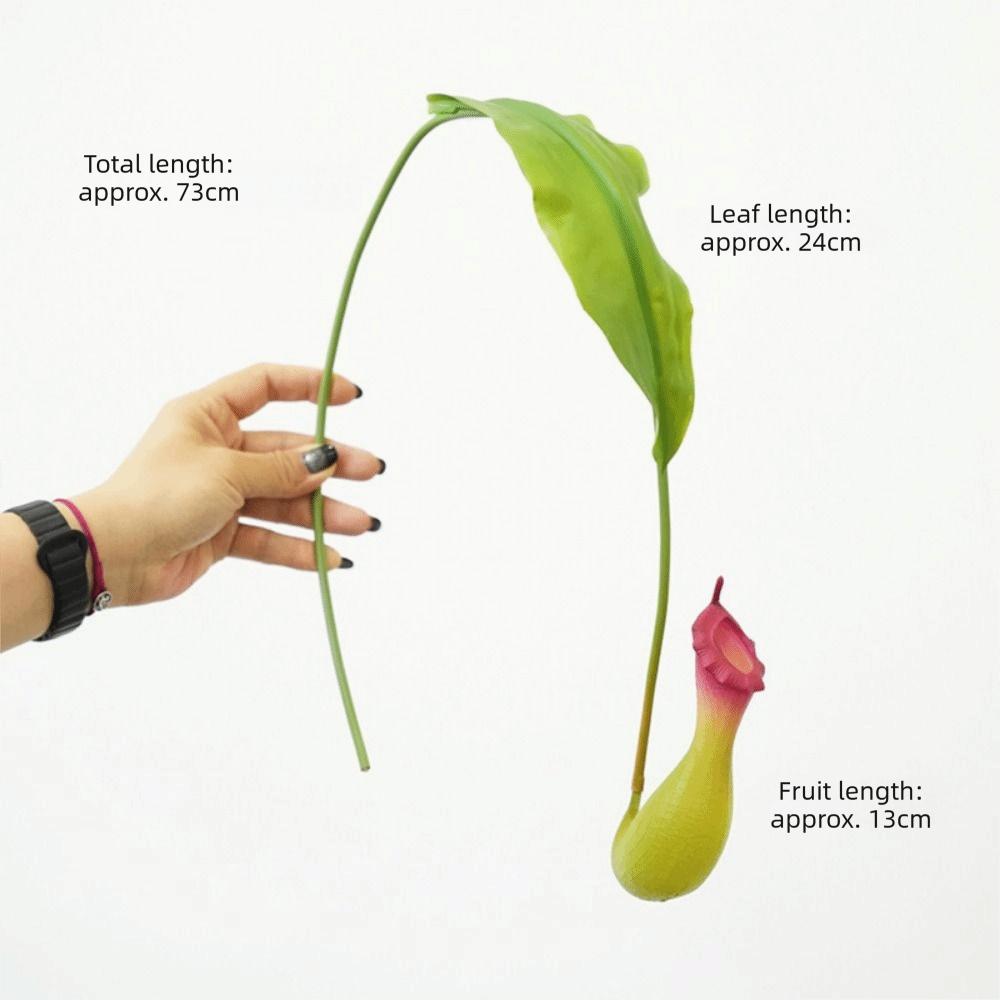 Multicolor Artificial Pitcher Plants Greenery Accessories Green Leaves Hanging Green Plants Photo Props Faux Plant