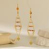 Delicate Natural Stone Dangle Earrings Adornment Chic Ear Drop Pendant Accessories Fringe Ear Hooks for Daily Wear Dates